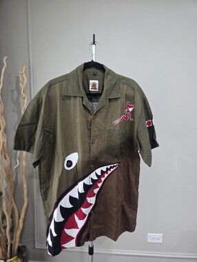 Max Boxxer Flying Tiger WW2 Army Short-Sleeve Shirt Sz.XL